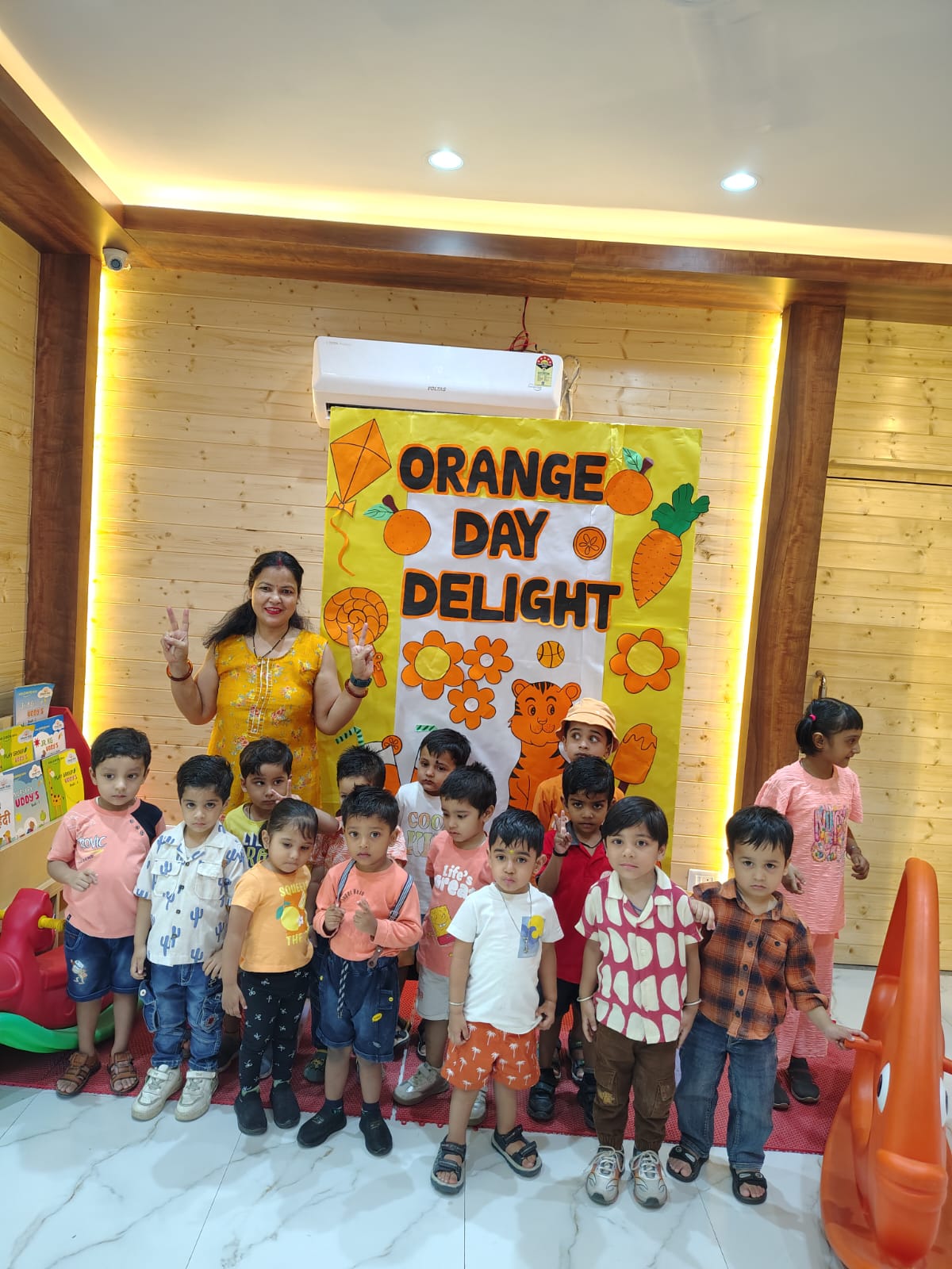 ORANGE DAY DELIGHT AT UDAYAN KIDZ
