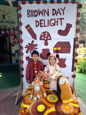 Brown day delight celebration at Udayan kidz sec-8