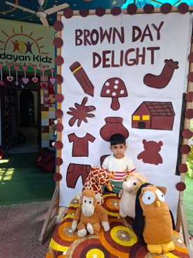 Brown day delight celebration at Udayan kidz sec-8