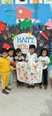 Holi celebration at udayan kidz sec-8