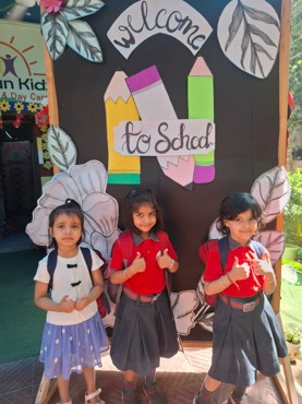 First day of school at udayan kidz sec-08