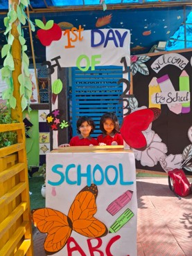 First day of school at udayan kidz sec-08