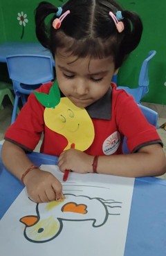 Yellow day delight celebration at udayan kidz sec-08