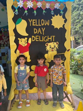 Yellow day delight celebration at udayan kidz sec-08