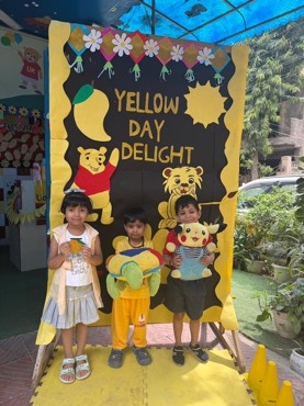 Yellow day delight celebration at udayan kidz sec-08
