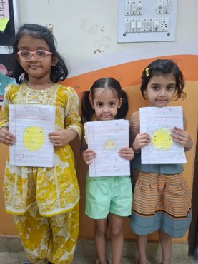 Yellow day delight celebration at udayan kidz sec-08