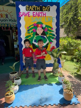 Earth day celebration at udayan kidz sec-08