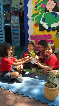 Earth day celebration at udayan kidz sec-08