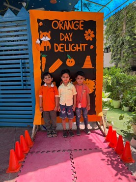 Orange day delight celebration at udayan kidz sec-08