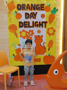 ORANGE DAY DELIGHT AT UDAYAN KIDZ