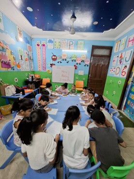 summer camp week 4 day 3 at Udayan kidz sec-8