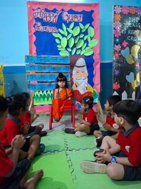 Guru Purnima celebration at Udayan Kidz sec-08