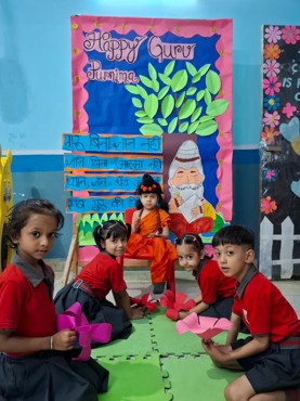 Guru Purnima celebration at Udayan Kidz sec-08