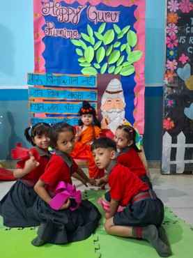 Guru Purnima celebration at Udayan Kidz sec-08