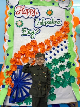 Independence day celebration at Udayan kidz sec-08